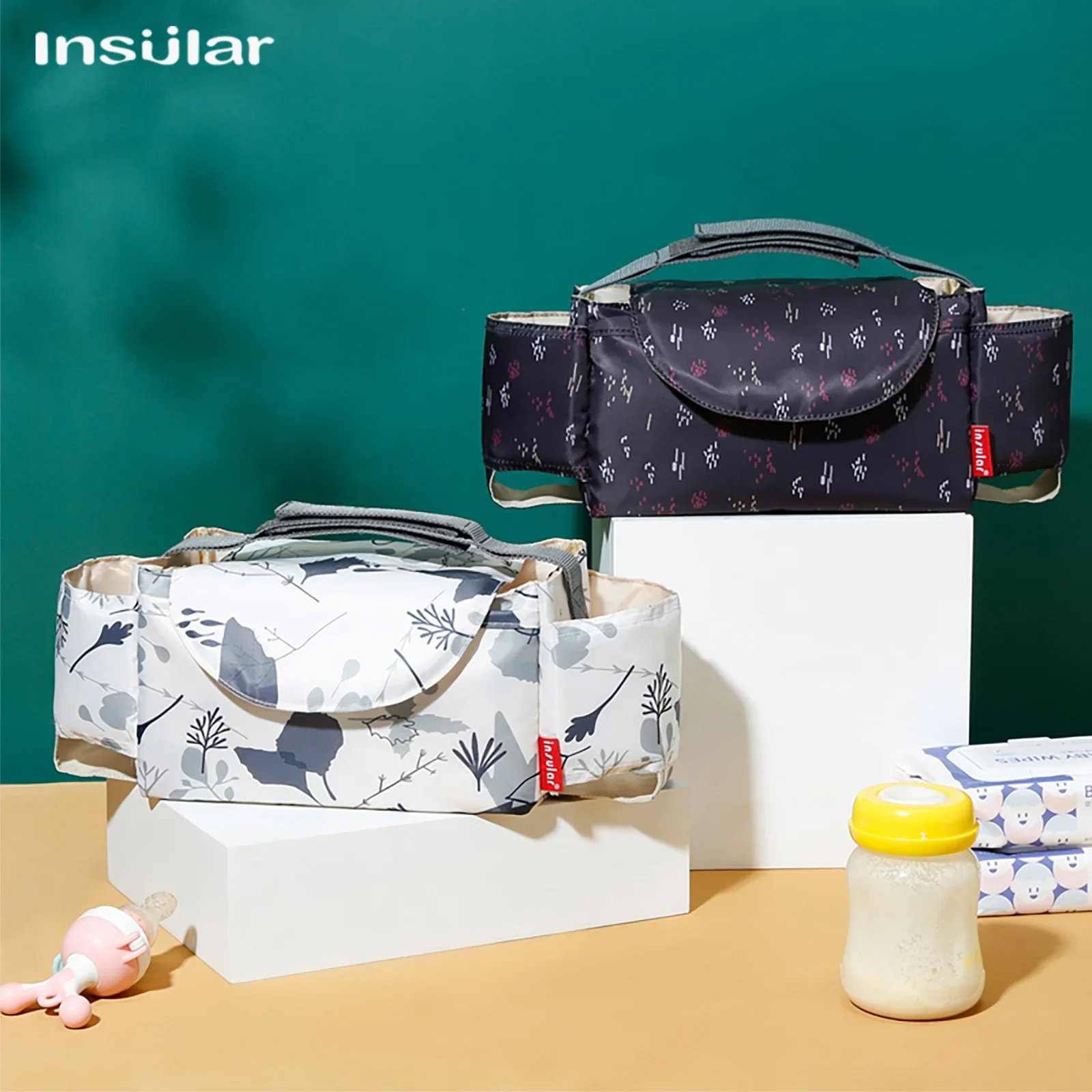 جديد حقيبة عربة أطفال الأمومة حفاضات المنظم تغيير حقيبة الأم المنظم اكسسوارات معلقة عربات التي تجرها الدواب عربة أطفال حقيبة التمريض #5