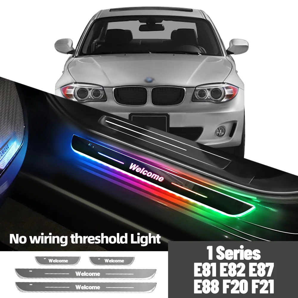 

For BMW 1 Series E81 E82 E87 E88 F20 F21 Car Door Sill Light Customized Logo LED Welcome Threshold Pedal Lamp Accessories