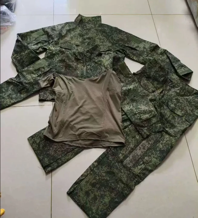 Russian Camouflage Man Spring Suit Vkbo Vkbo 3.0 Green Jungle Include Jacket Pants Shirt Copy