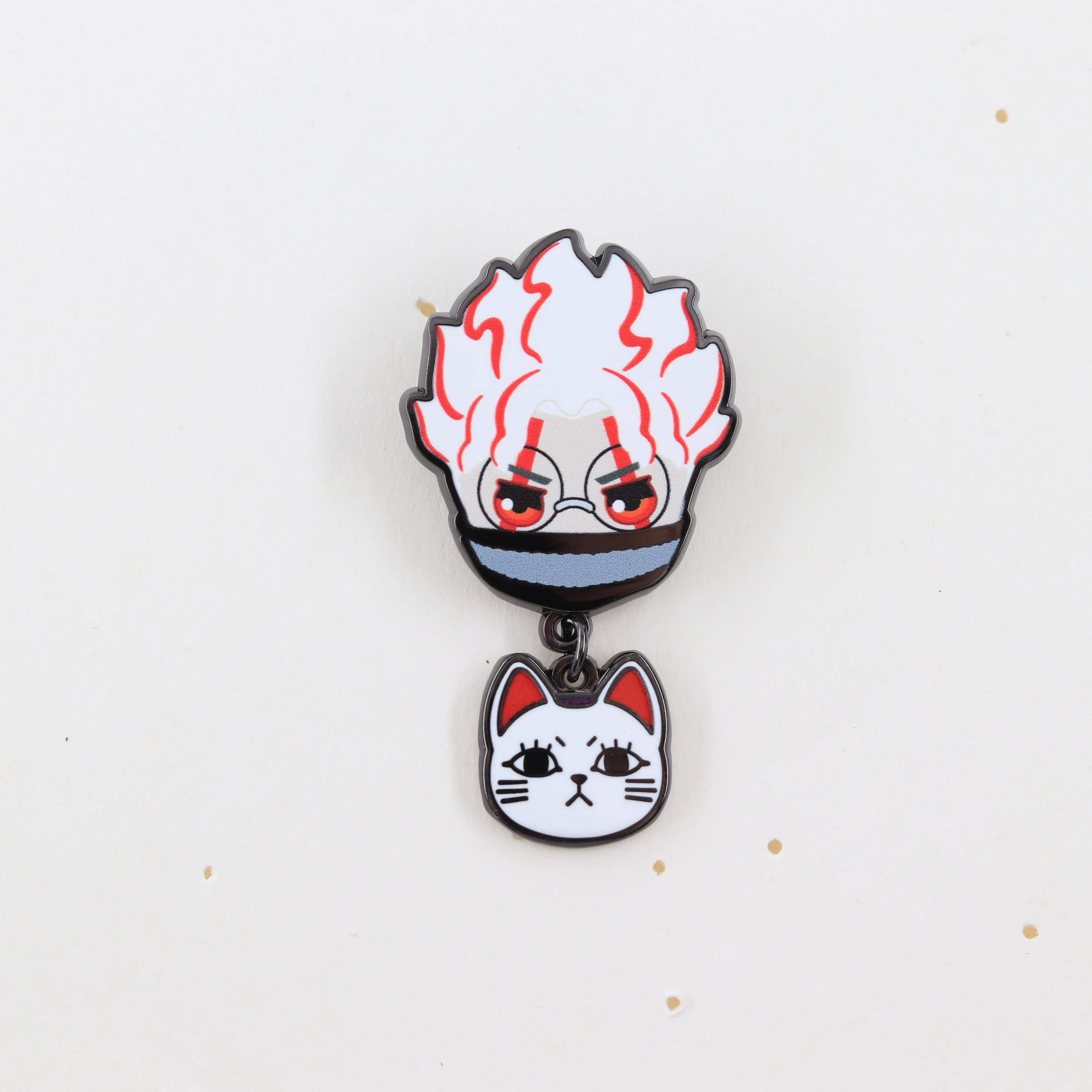 Dan Da Dan Takakura Ken Okarun Turbo Granny Power Emaille-Pin Manga Dandadan Glückskatze Anhänger Brosche Cartoon-Fan-Geschenk Abzeichen Zubehör – Detail 10