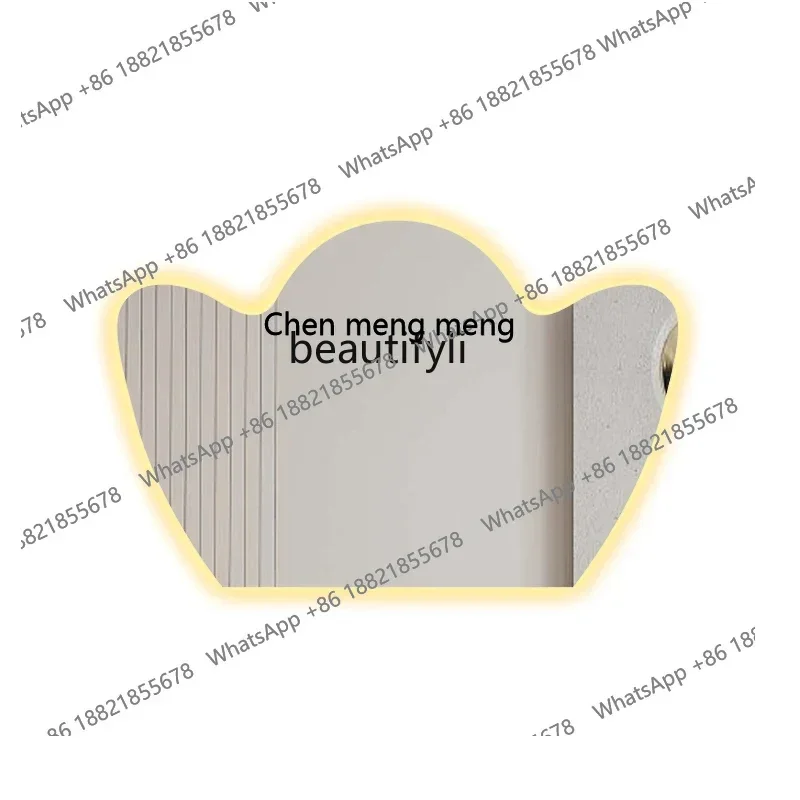 D178 Hair Salon Barber Shop Dressing Table Sanitary Single-Sided Wall-Mounted LED Light Hot Dyeing Area