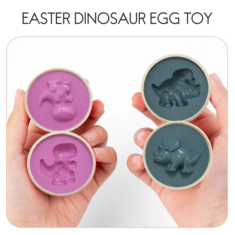 12st Easter Dinosaurus Eieren Zintuiglijk Vroeg Leren Fijne Motoriek Speelgoed Educatieve Kleur Vorm Puzzel Geschenken