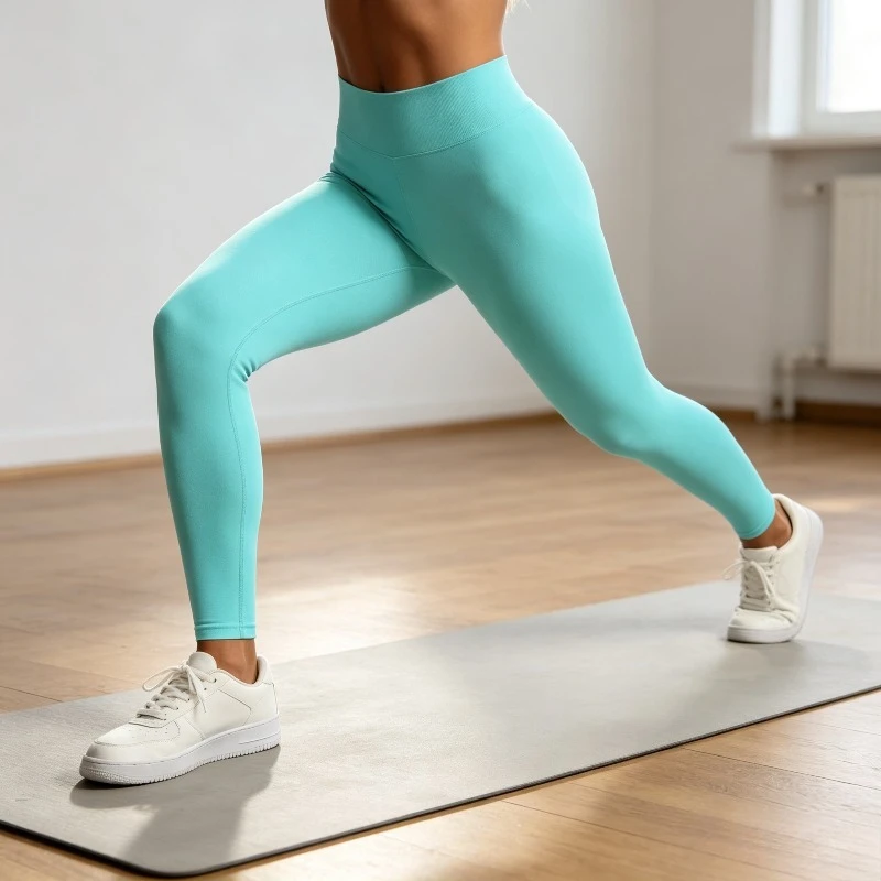 Women High Waist Yoga Leggings Seamless Scrunch Bum Tights Pink Workout Pants Fitness Gym Sportswear Push Up Leggins Female