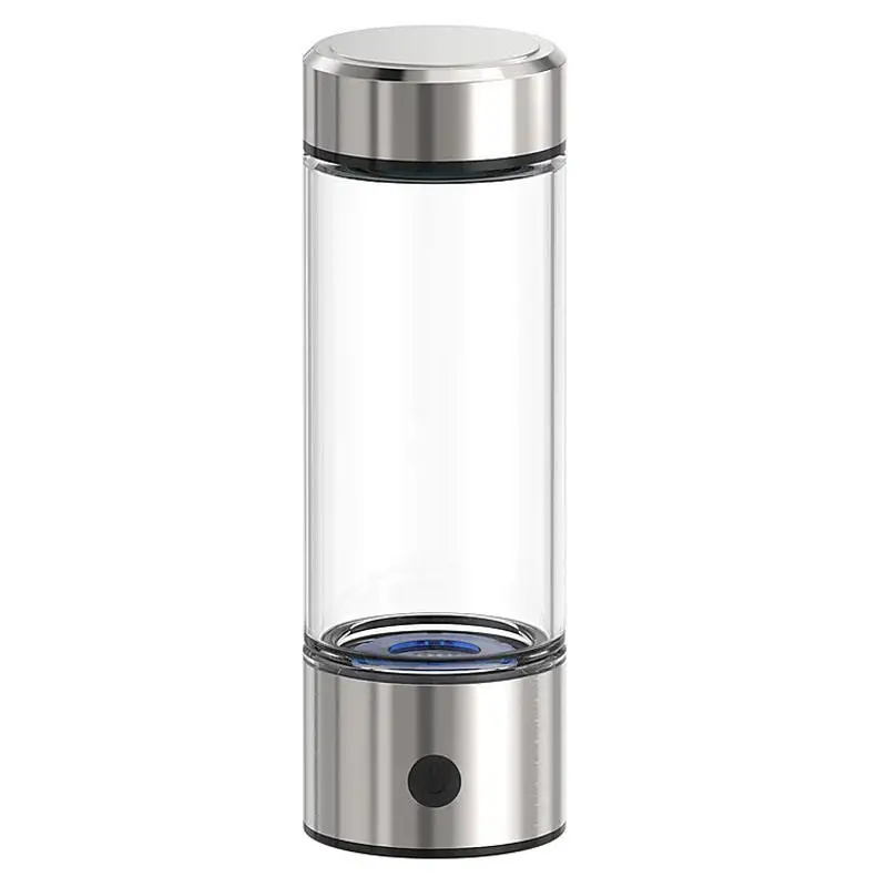 420ml SPE/PEM Healthy Alkaline Glass Hydrogen Water Generator Ionizer Bottle