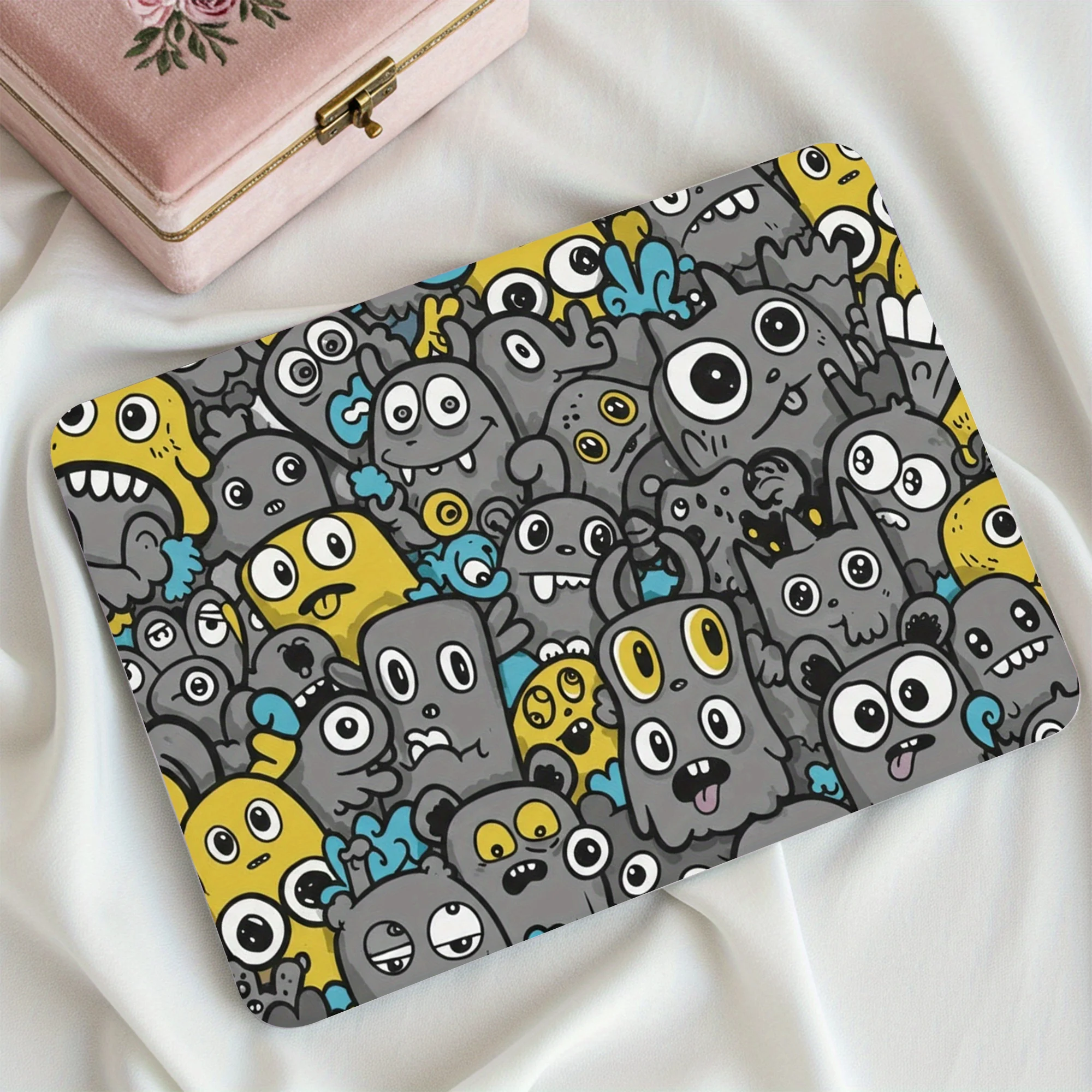 3Pc, 1pc spare, don't be afraid of sticking it up, laptop protective case- cute animated patron saint of personalized equipment!