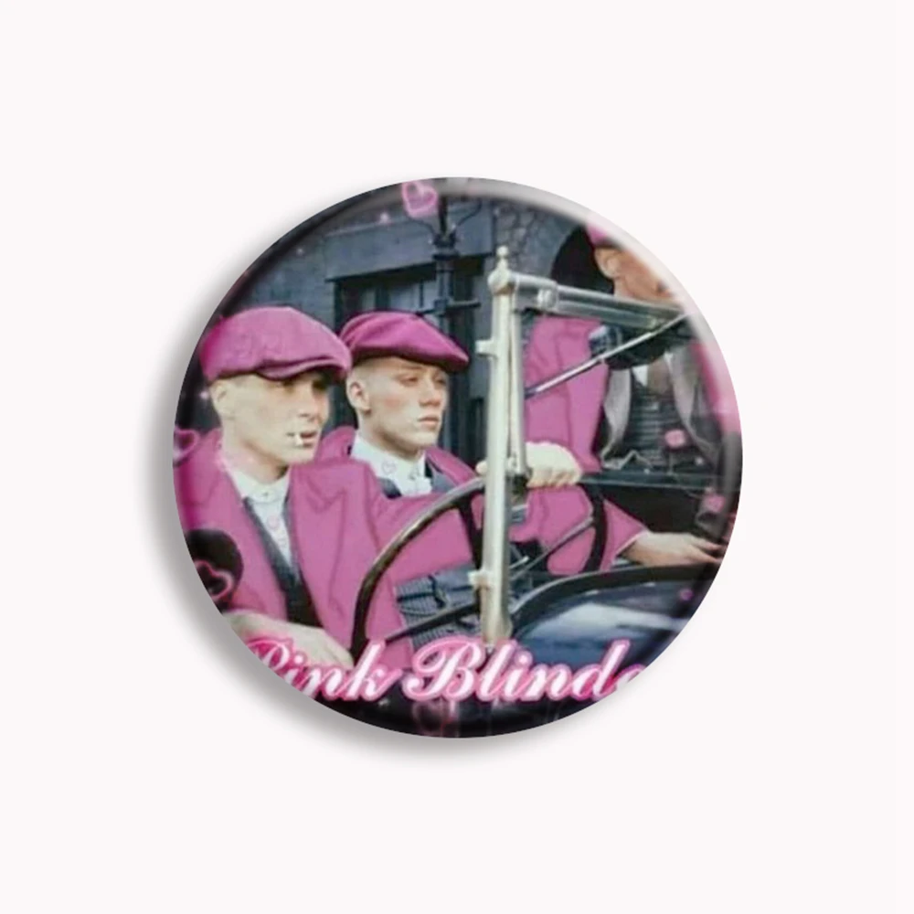 By Order Of The Peaky Blinders Button Pin Pink Bow I Love Cillian Murphy Kawaii Brooch Badge Bag Decor Fans Collect Gift