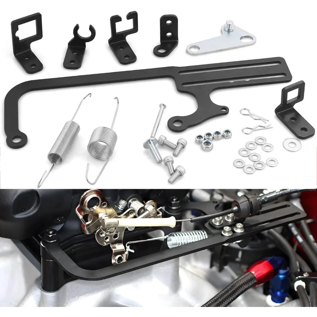 Transmissions Throttle Carburetor Cable Mount Bracket EZ-EFI For GM 700R4 304147 Replacement Accessories
