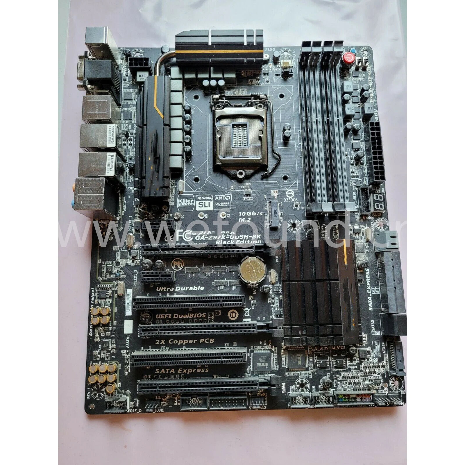 100% Working desktop motherboard for Z97X-UD5H-BK GA-X58A-UD3R 1366 work perfectly