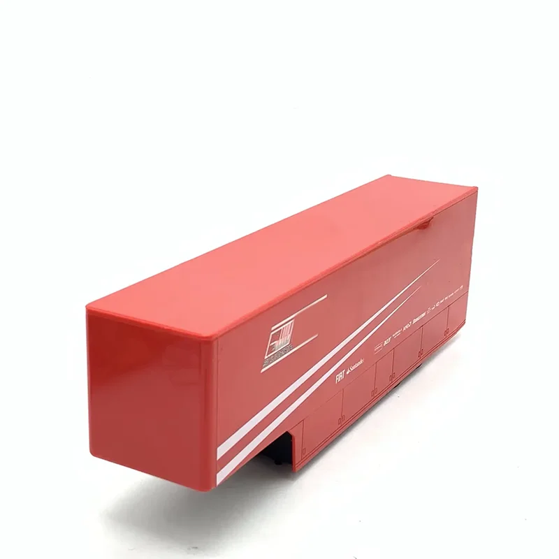 (No Back Door) 28CM 1/43 Transporter Trailer Fitting Plastic Truck Modify Toy Trailer Model Adult Collection Office Decoration