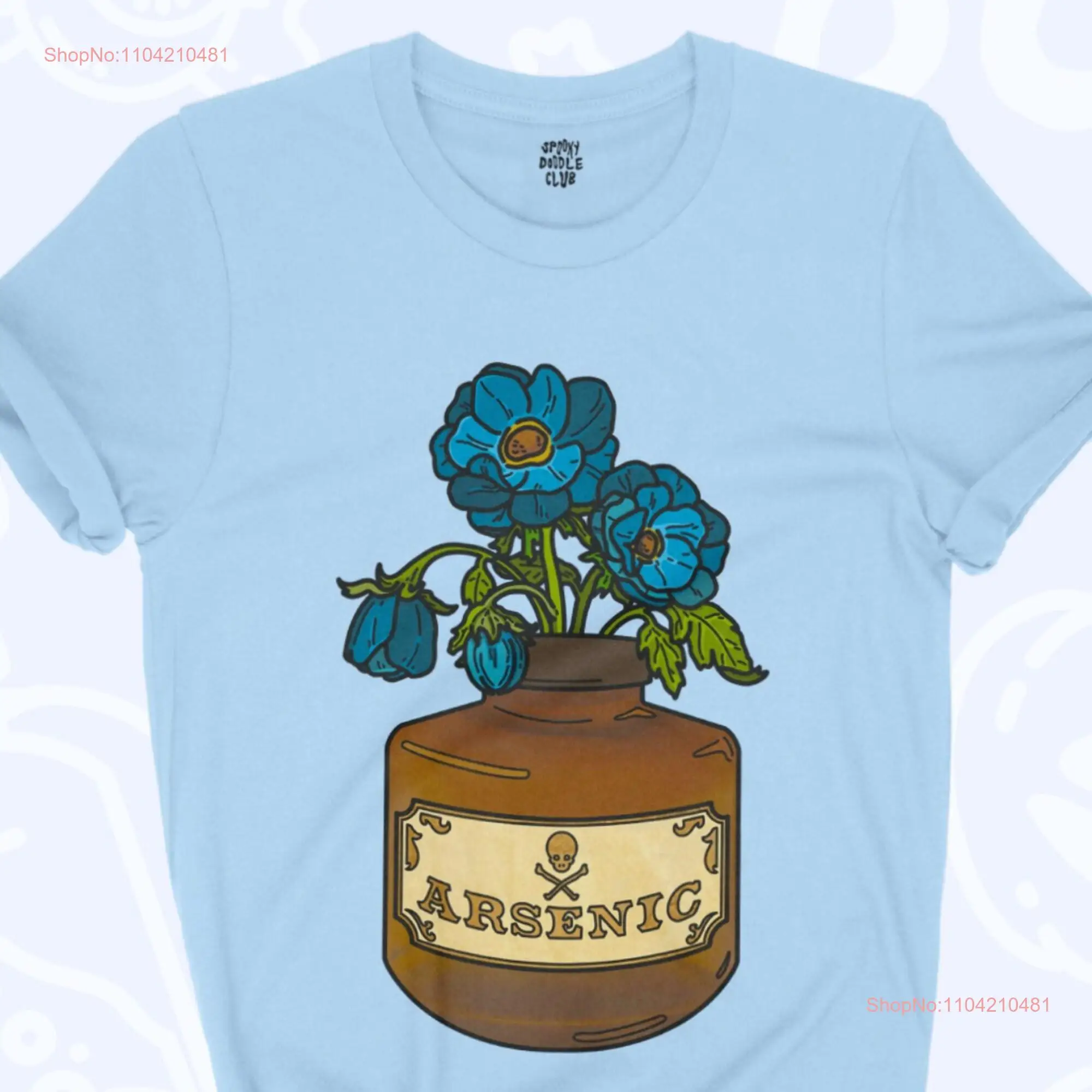 ARSENIC BOUQUET TEE Dark Academia Poison Bottle T Shirt Poisonous Plant Design Vintage Apothecary Cottagecore Witch