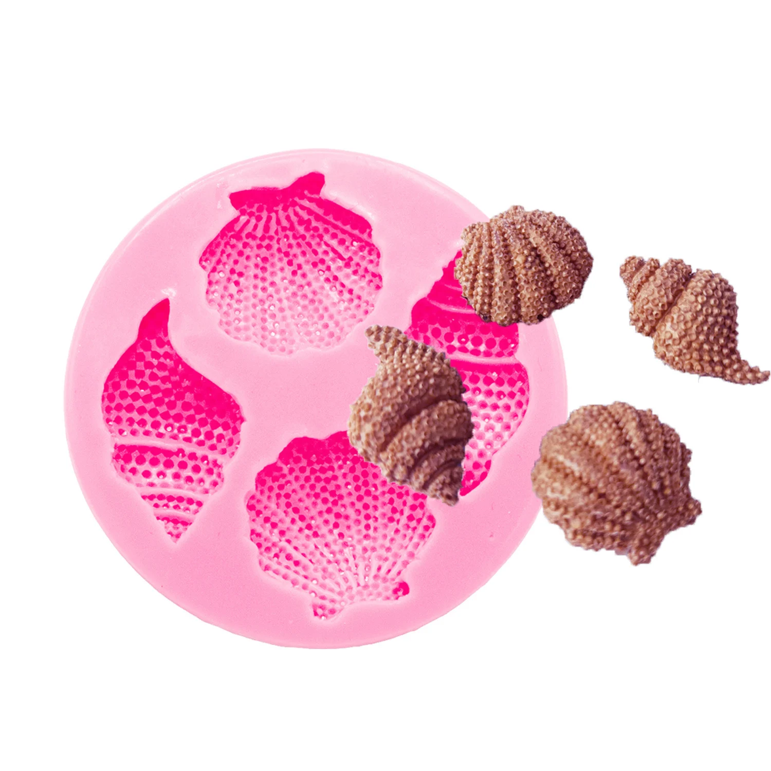 Ocean Beach Seashell Conch Silicone Mold for Chocolate Candy Cake Resin Fridge Magnet Jewelry Making Supplies