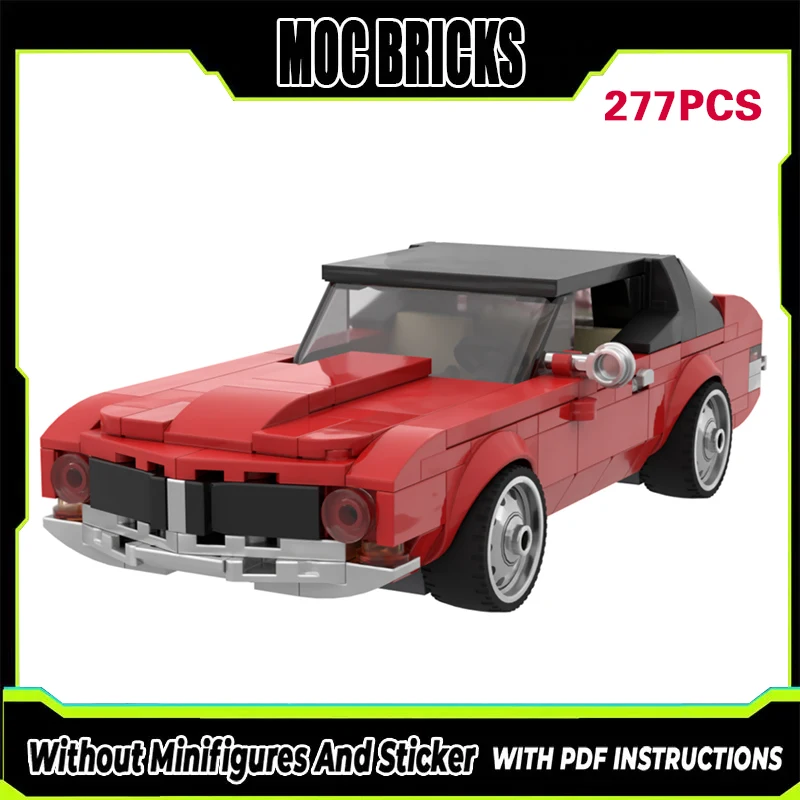 

Speed Racing Car Model MOC Building Bricks American Muscle Car Modular Technology Gifts Holiday Assemble Children Toys Suit