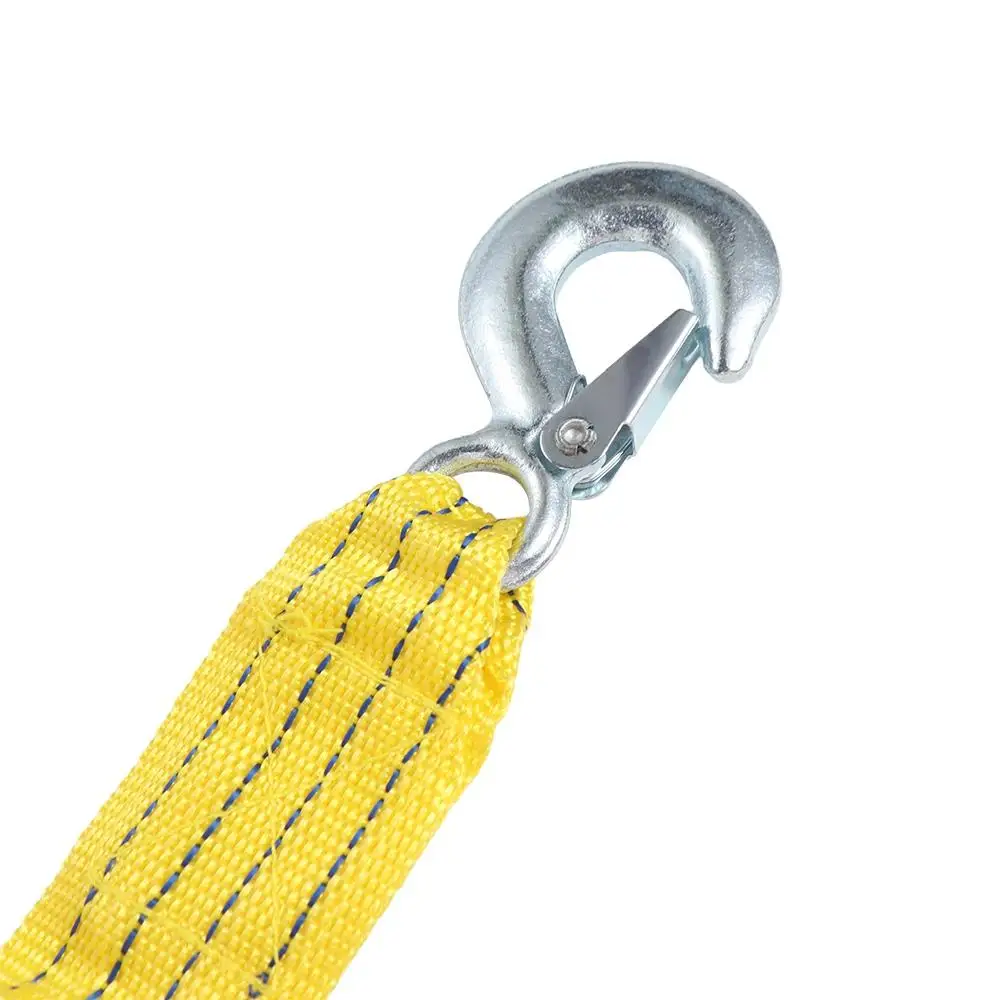 Heavy Duty Car Tow Cable High Strength 3 Ton 5 Ton Emergency Steel Cable Towing Strap Nylon Universal Trailer Rope Road