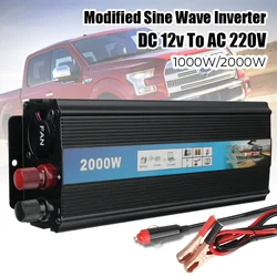 1000W 2000W Modified sine wave inverter Univesal with USB Charger Power Inverter Car Voltage Converter DC 12v To AC 220V