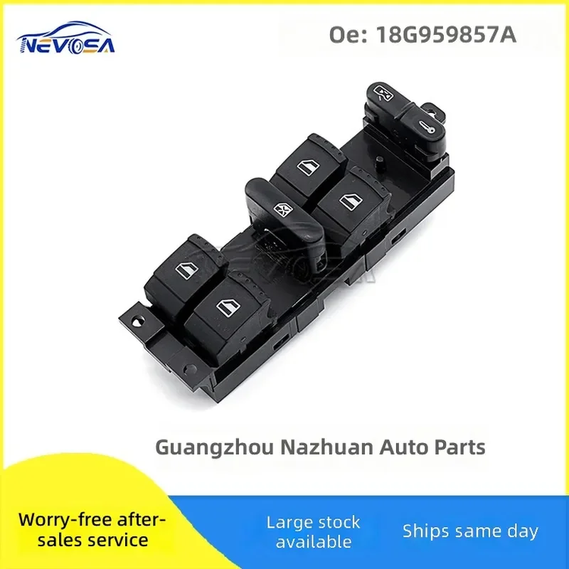 For VW Audi Window Control Switch Glass Lift Master Button 18G959857A