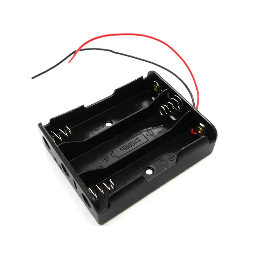 JOYING LIANG Black 3x 18650 Battery Box Portable Lighting/ Toys Power Battery Holder DIY Toy Models Parts Accessories