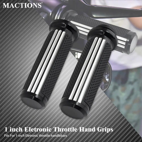 Empuñaduras de mano para manillar de acelerador electrónico de motocicleta, 1 '', 25mm, para Harley Touring Road King Electra Glide Softail