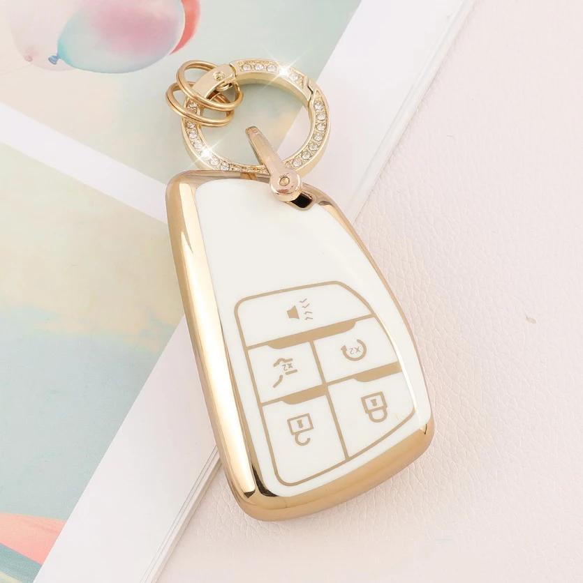 Чехол для ключа автомобиля DIYSMART для Buick Envision 2021 - 2022 Chevy Silverado Suburban Tahoe GMC Yukon Sierra 1500