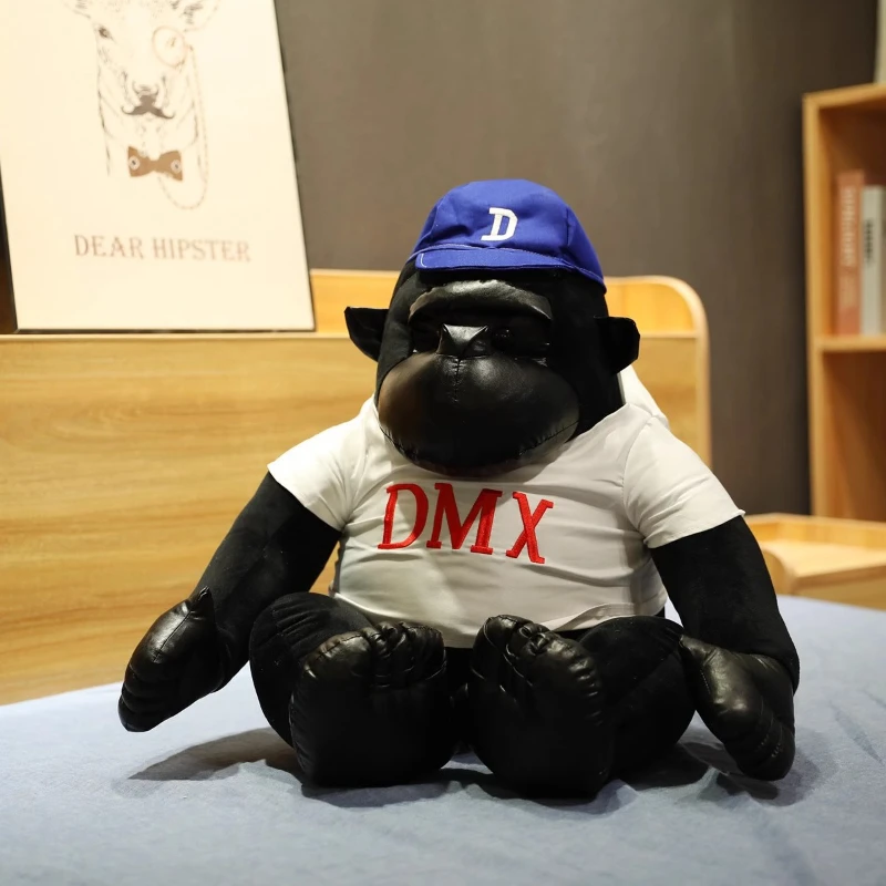 

Multi Sized Plush Toy Leather Black Gorilla Activity Doll Creative Toy Doll Festival Gift Christmas Birthday Gift for Children