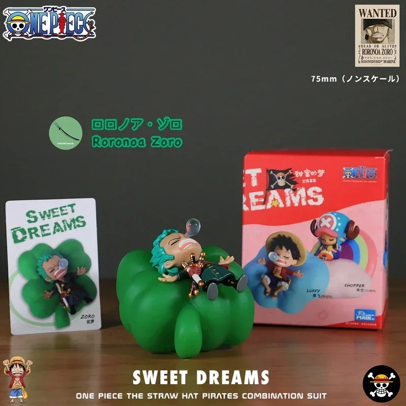 ONE PIECE Sweet Dream Night Light Series Ungeöffnete Box Ruffy Zorro Anime Peripherie Modell Display Action Figur Überraschung Geschenk