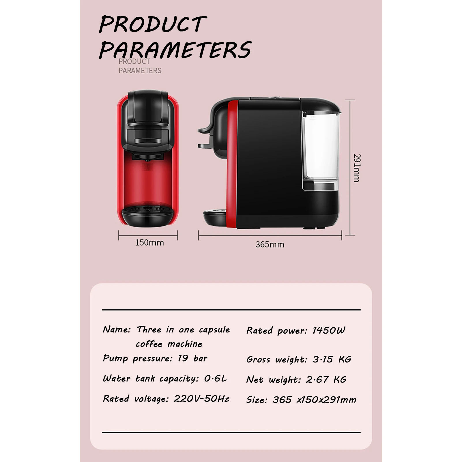 Macchina da caffè a capsule piccola Macchina per caffè espresso e tè turco domestico 3 in 1 Macchina per caffè espresso a capsule multifunzionali