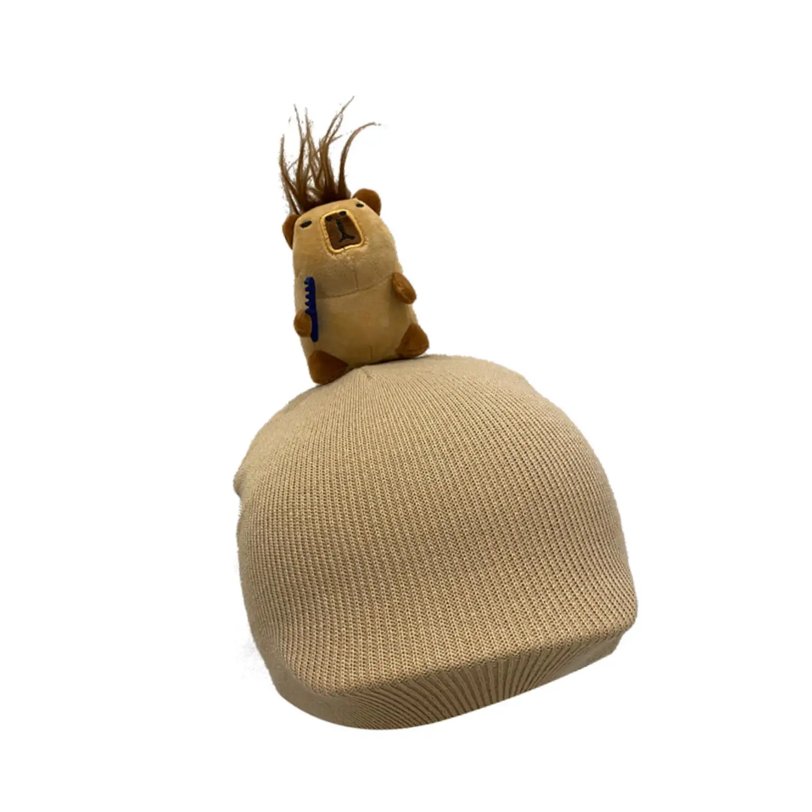 Animal Ski Helmet Cover Helmet Decoration Knitted Beanie Warm Weather Resistant Winter Headgear for Outdoor Riding