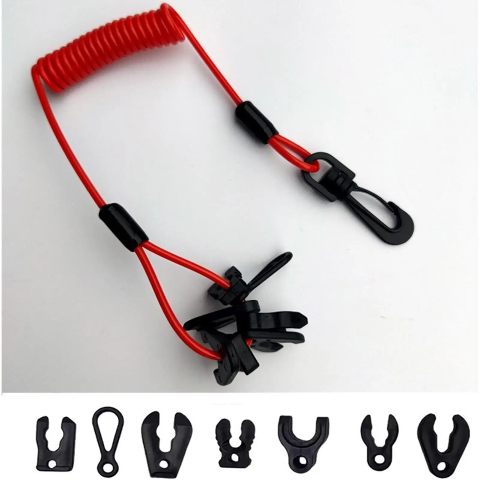 

Boat Outboard Engine Motor Kills Stop Switches Safety Tether Lanyard Boat Motor Emergency Switches Outboard Cut Off With 7 Keys