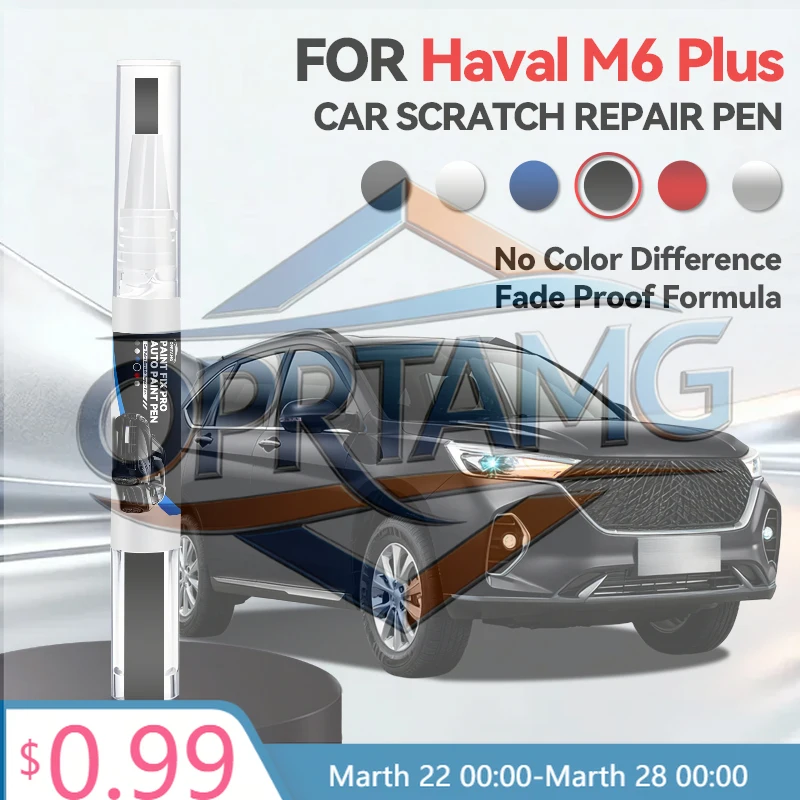 

2026 Hot Car Sticker For Haval M6 Plus Car Paint Repair Pen Touch Up Scratch Remover DIY Auto Accessories White Black BA