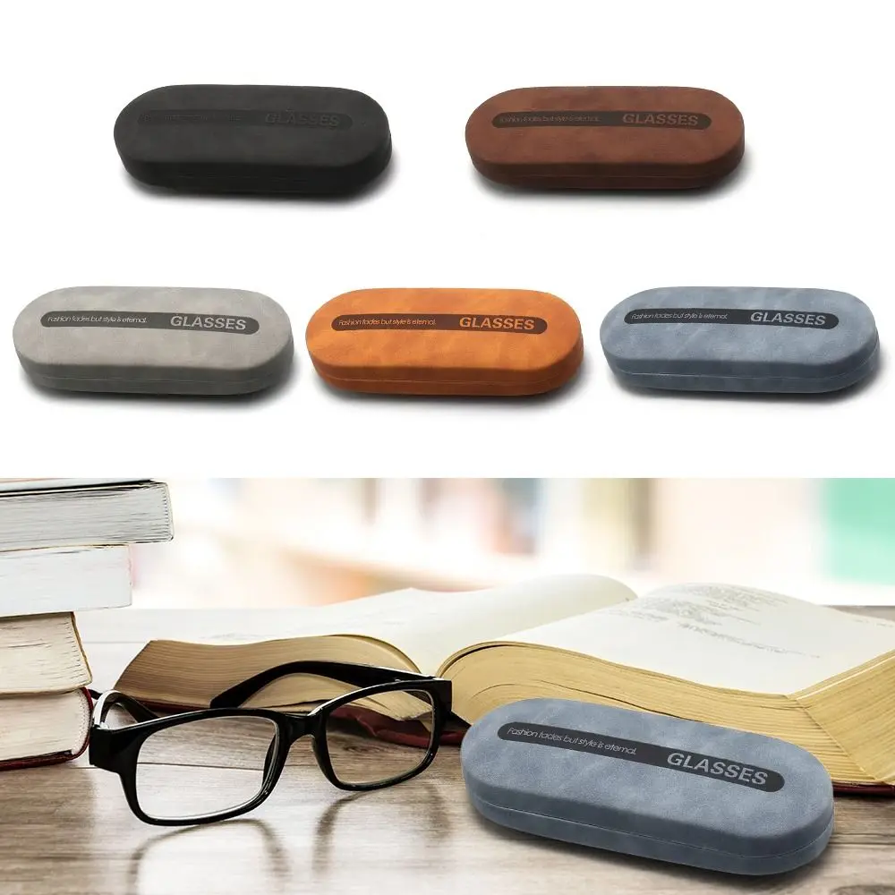 Anti-stress Glasses Box Portable Hard Shell PU Leather Sunglasses Case Glasses Protection Glasses Case Men