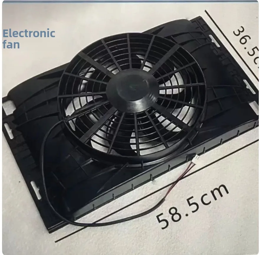 24V High-Power Electronic Fan for Truck Parking Air Conditioning Roof-Mounted Condenser Cooling Fan
