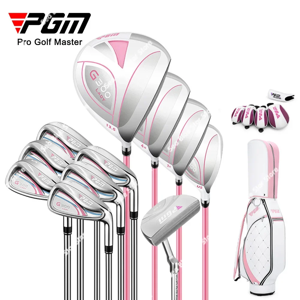 

Full Set of PGM Golf Clubs for Women, Full Set of 11 Titanium Alloy No. 1 Wood Women's Sets, Factory Direct Sales