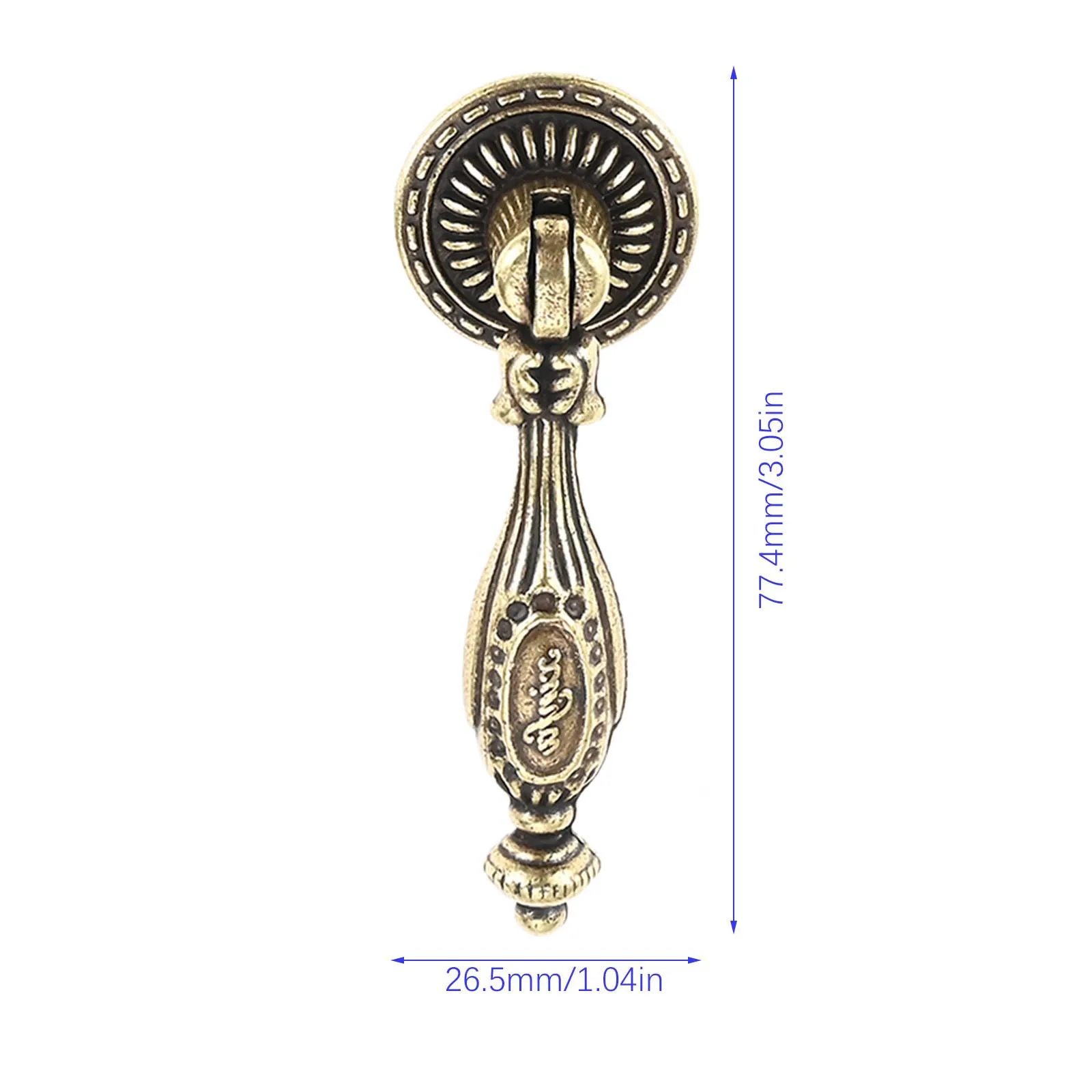 4 pièces Vintage pendentif tire Antique sculpté tiroir armoire tirer poignée avec vis pour commode armoire meubles cuisines décoratives