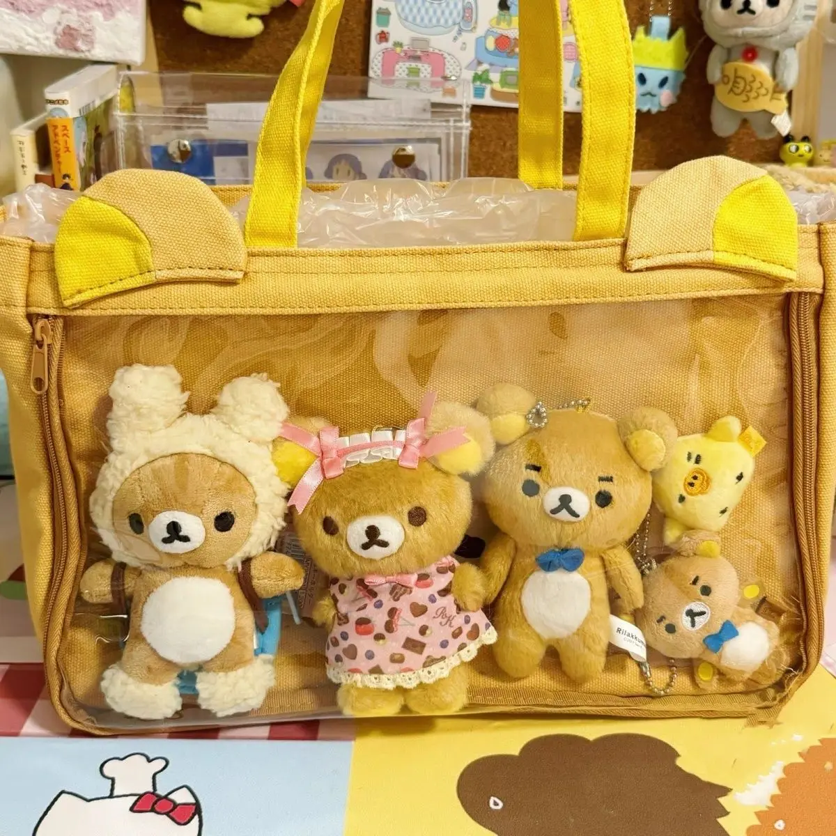 Cute Rilakkuma Bear Ai-tatA Aitata Ita Bag Girls Big Canvas PVC Itabag borse a tracolla dolenti borse a tracolla grandi per donne ragazze