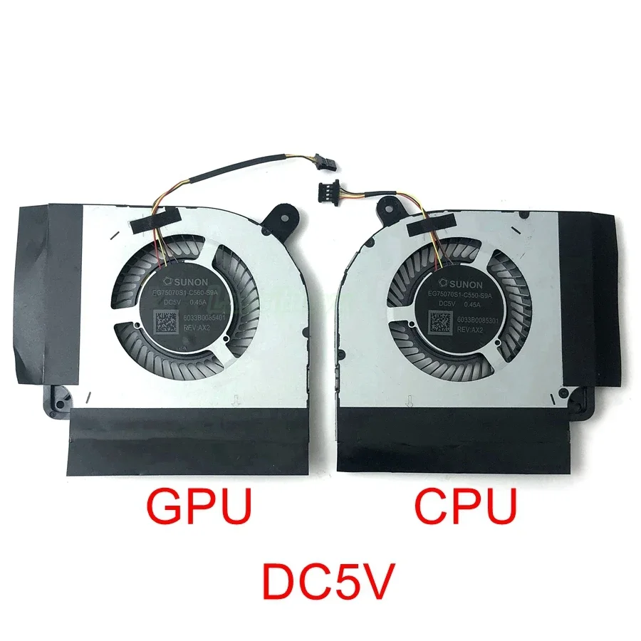 New Laptop CPU GPU Cooling Fan Cooler for Xiaomi MI Redmi G 2020 TM1945 XMG2003-AJ AL AB EG75070S1-C550-S9A -C560-S9A DC5V 2020