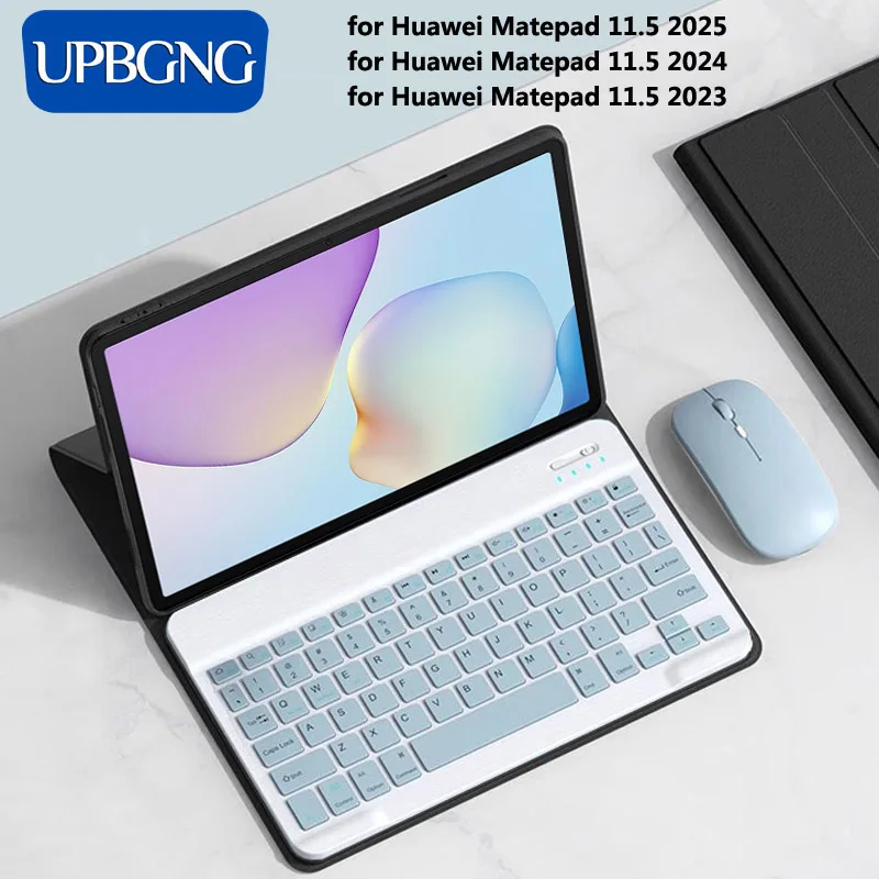 

Чехол с клавиатурой для Huawei MatePad 11.5 2025 Funda Stand Shell, беспроводной чехол для планшета, клавиатура для MatePad 11,5, аксессуары