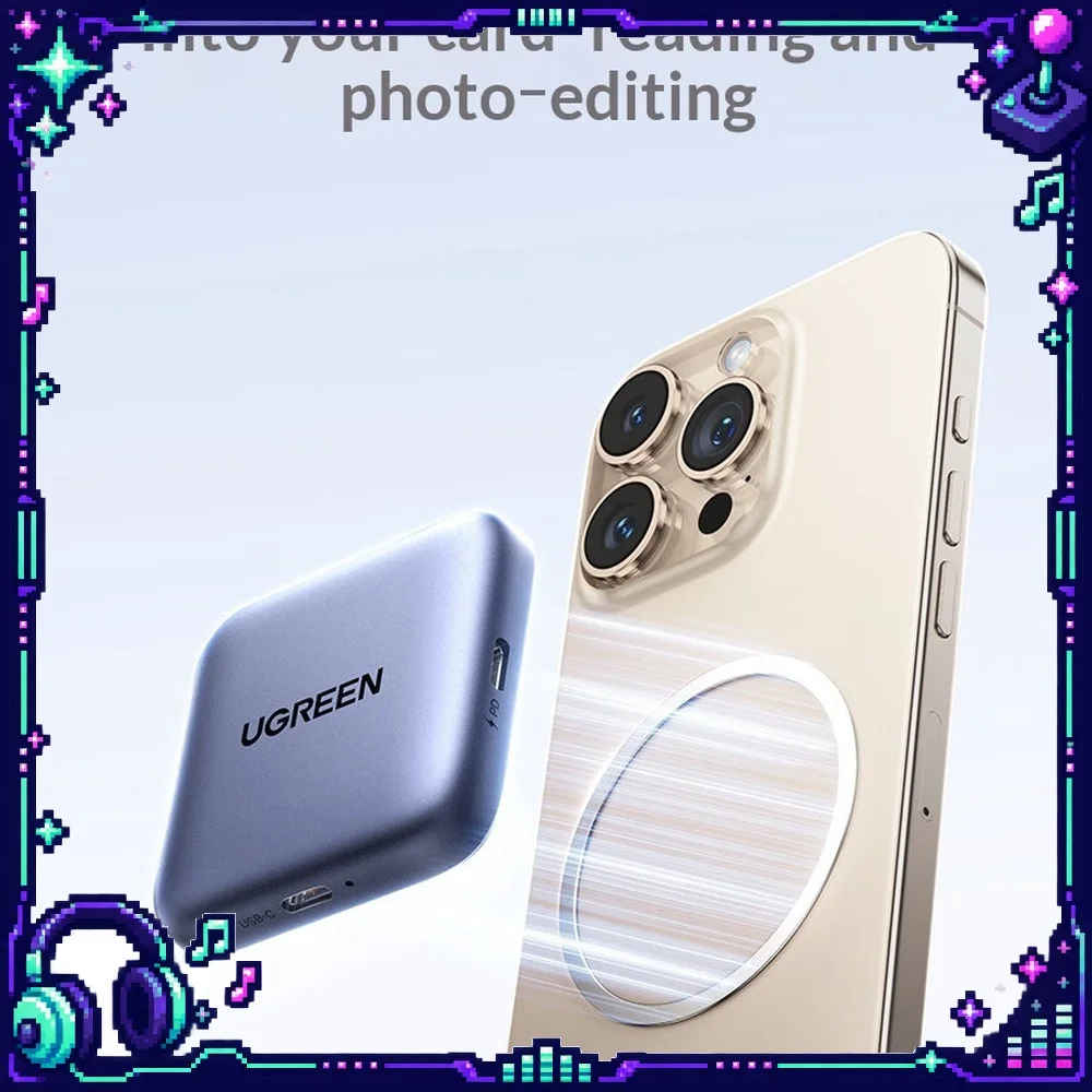 UGREEN CM898 Magnetic Card Reader SD TF Dual Slot Type C 312MB/s USB 3.0 for Phone Tablet Laptop