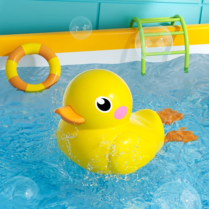 Baby Bath Toys Floating Wind Up Toy Cute Animal Clockwork Bathtub Swimming Pool Toy for Toddlers New Born Bathtub Toys 1-3 Year