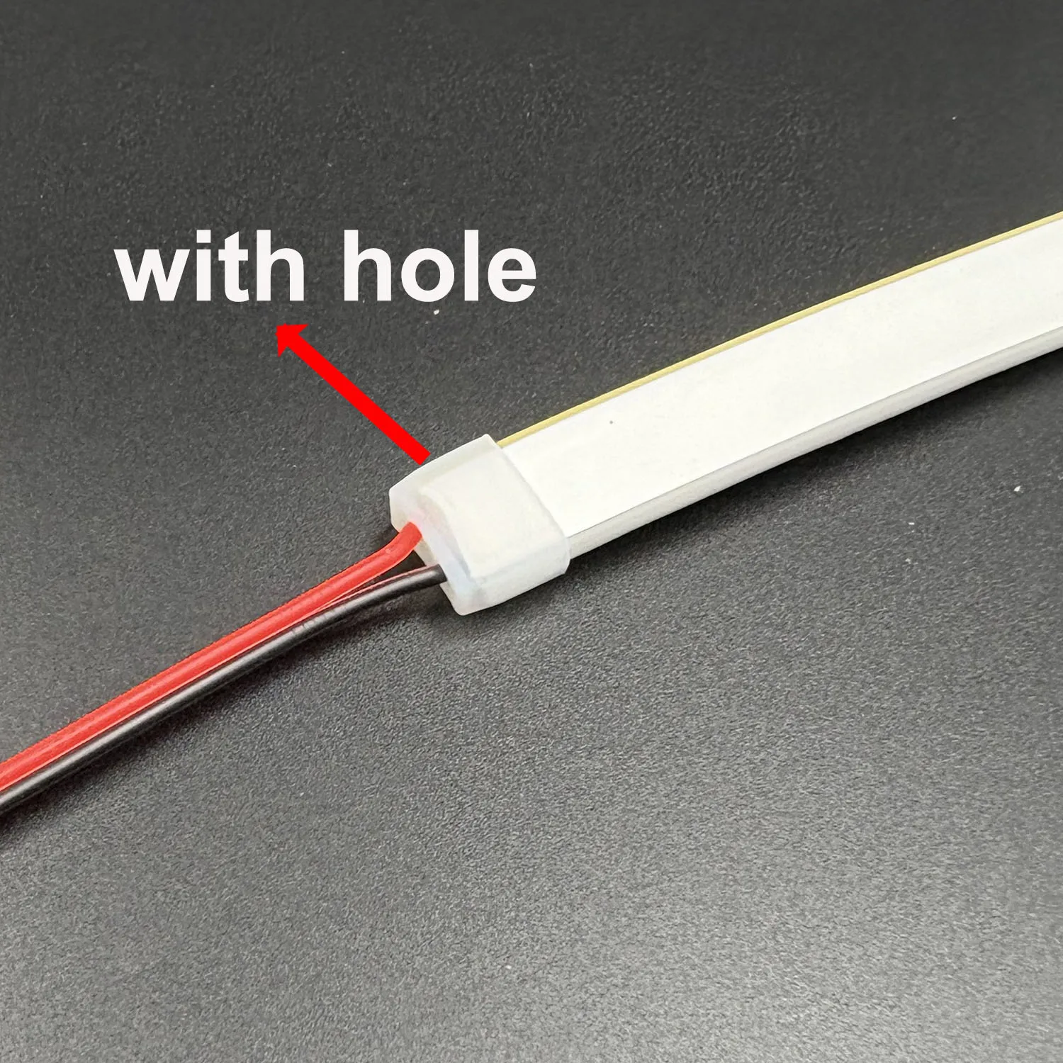 20/50/100 قطعة شريط النيون 6x12 مللي متر نهاية غطاء LED سيليكون موصل إضاءة مقاومة للماء قطاع ضوء النيون