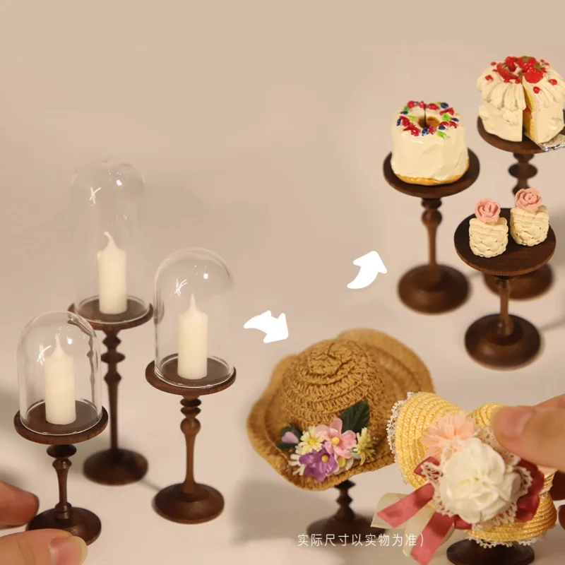 

1:6 Doll House Mini Model Furniture Accessories Candlestick Holder Hat Stand Cake Rack Bjd Ob11 Gsc Blyth Soldier Lol Miniatures