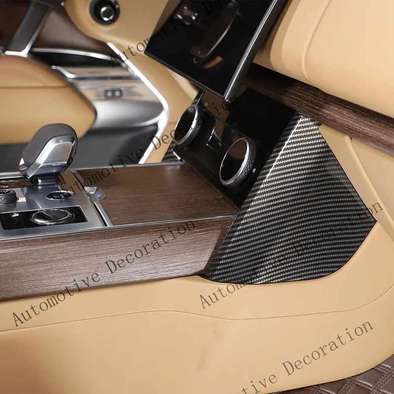 Couverture de pommeau de levier de vitesse en fibre de carbone ABS Z+ pour Range Rover Vogue 23-24