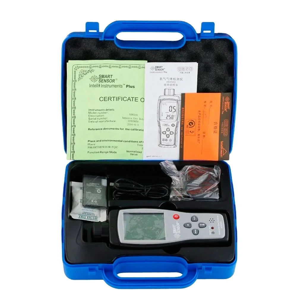 Smart Sensor AR8500 Portable Handheld Ammonia Gas Detector NH3 Gas Analyzer AR-8500