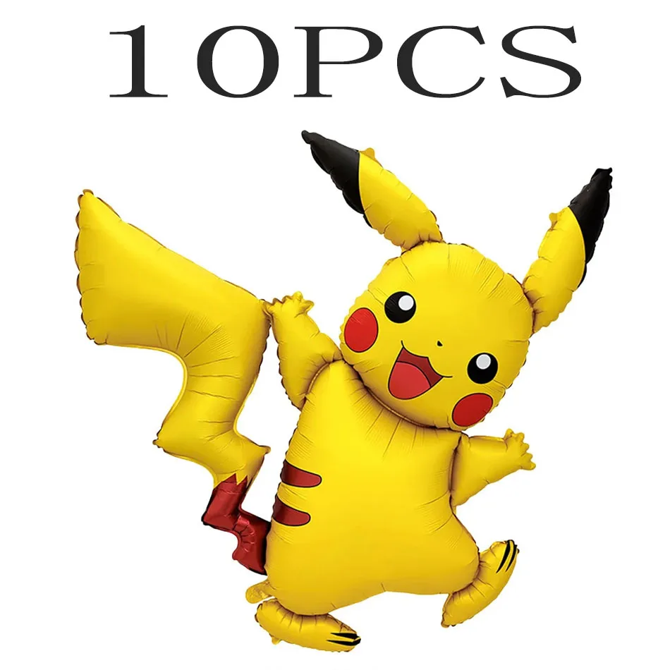 2026 Pokemon 3D Ballon Großer Glurak Pikachu Mew Niedliche Anime-Figur Ballon Kindergeburtstag Party-Zubehör Dekoration Geschenke