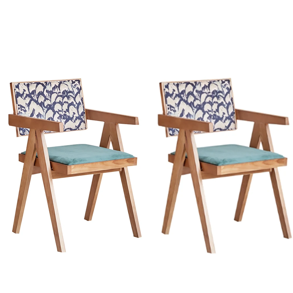 Dining Chairs Set Of 2 Wood Modern Elastic Nordic Dining Chair Luxury Aesthetic Chaises Salle Manger Lot De 2 Home Furniture