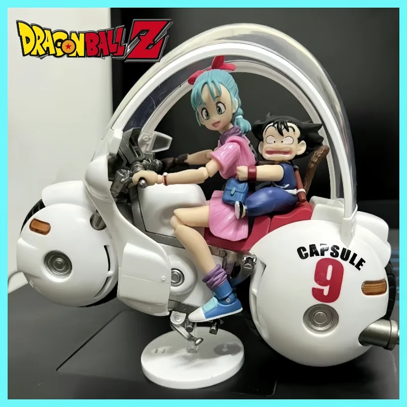 New 18cm Dragon Ball Character Burma's Motorcycle Wave Capsule No. 9 Action Doll Series Pvc Character Model Decoration Gift Toy