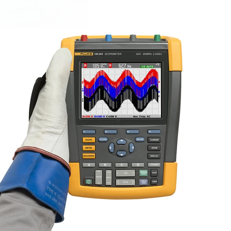 Oscilloscopio F190-102/F190-102 Oscilloscopio digitale portatile a 2 canali Spot