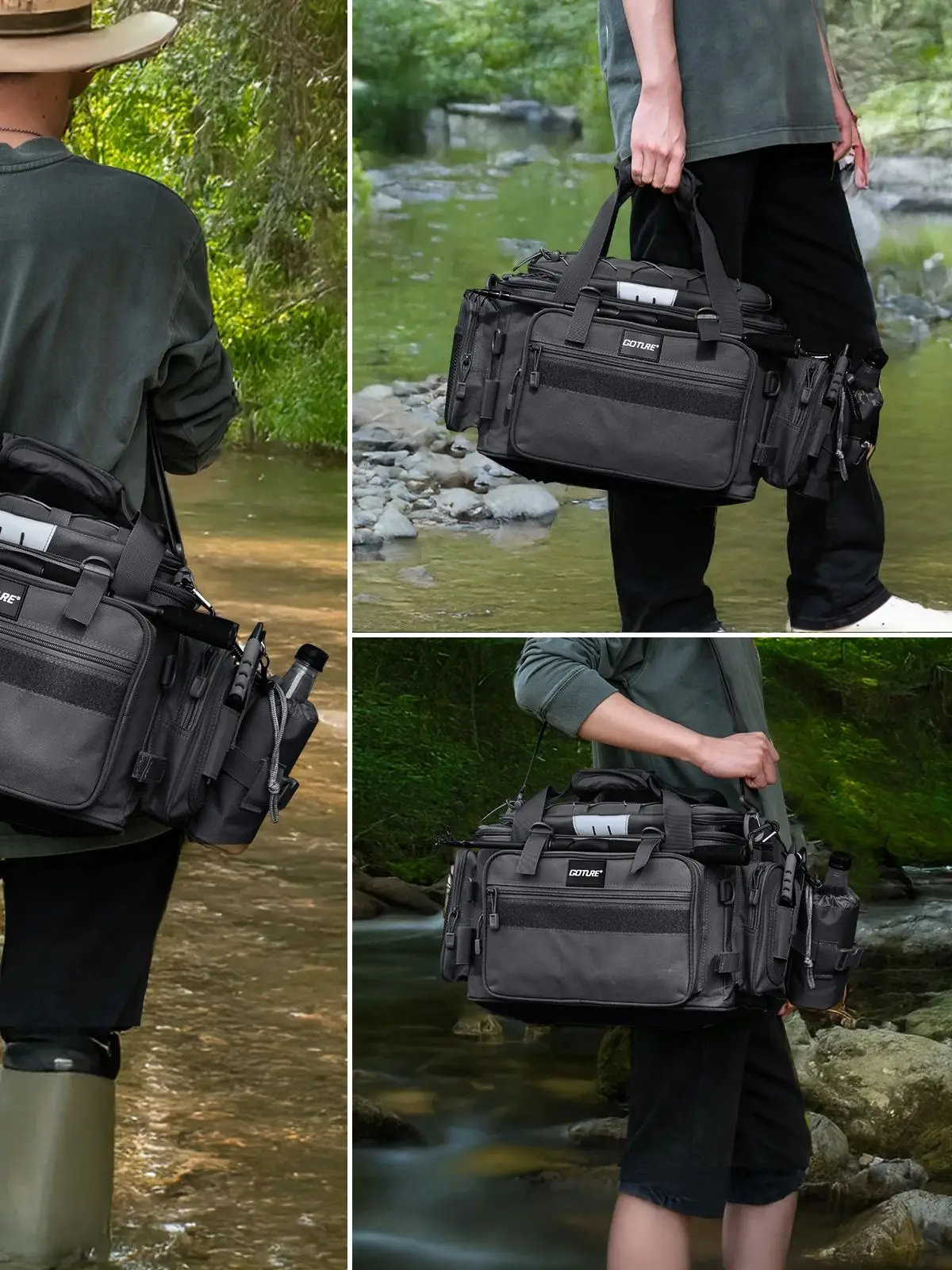 AliExpress Goture Waterproof Fishing Shoulder Bag Outdoor Cycling Quality Sports Pack Large Capacity Tactical Soft Storage Camping Bag