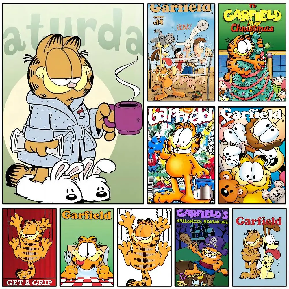 قطعة واحدة من ملصق G-Garfield عالي الدقة على الحائط المقاوم للماء وغرفة المعيشة المنزلية وغرفة النوم والديكور الجمالي #1