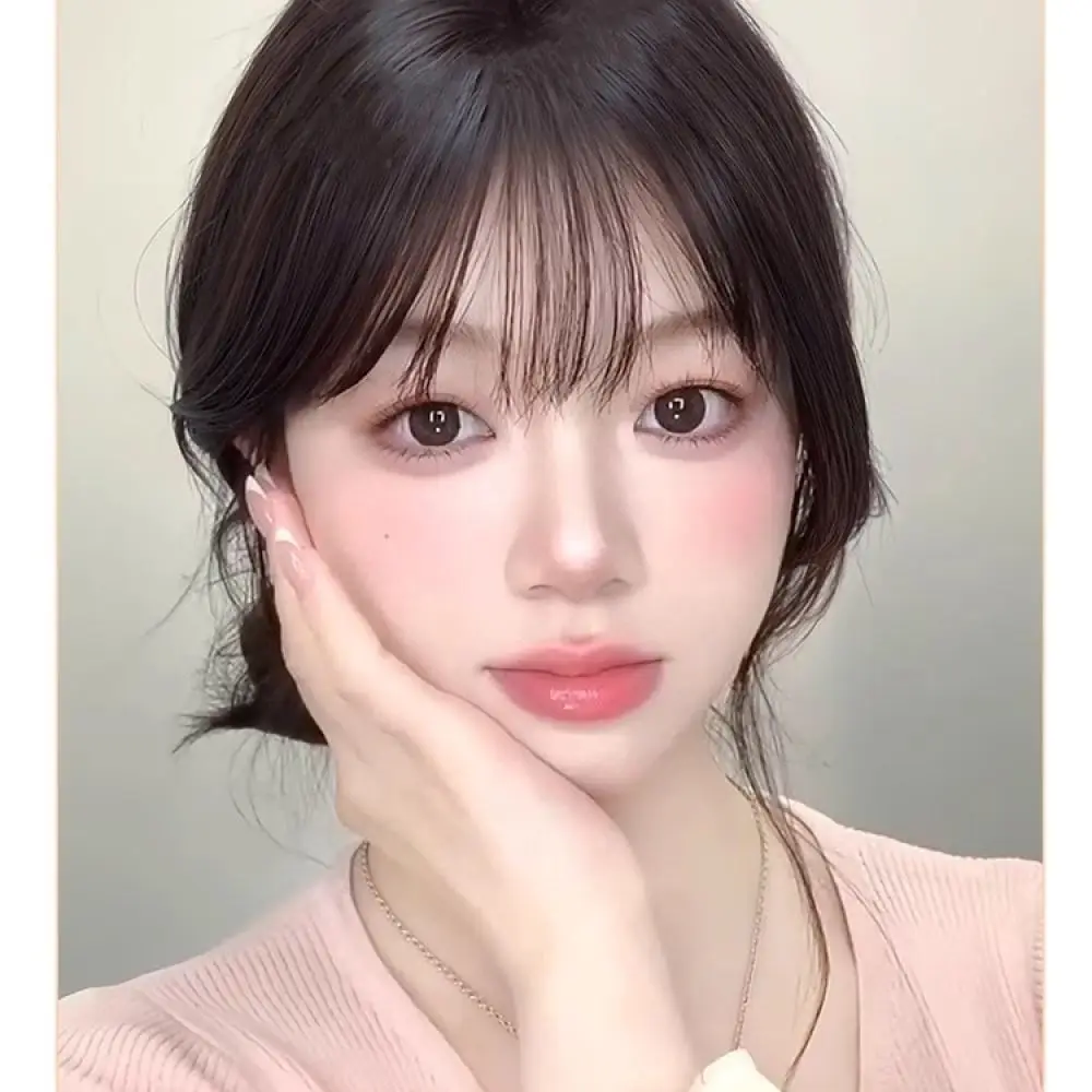 Human Hair Bangs Topper Seamless Invisible Hair Patch For Women Natural Volumizing Extension Cover White Hairpiece Item