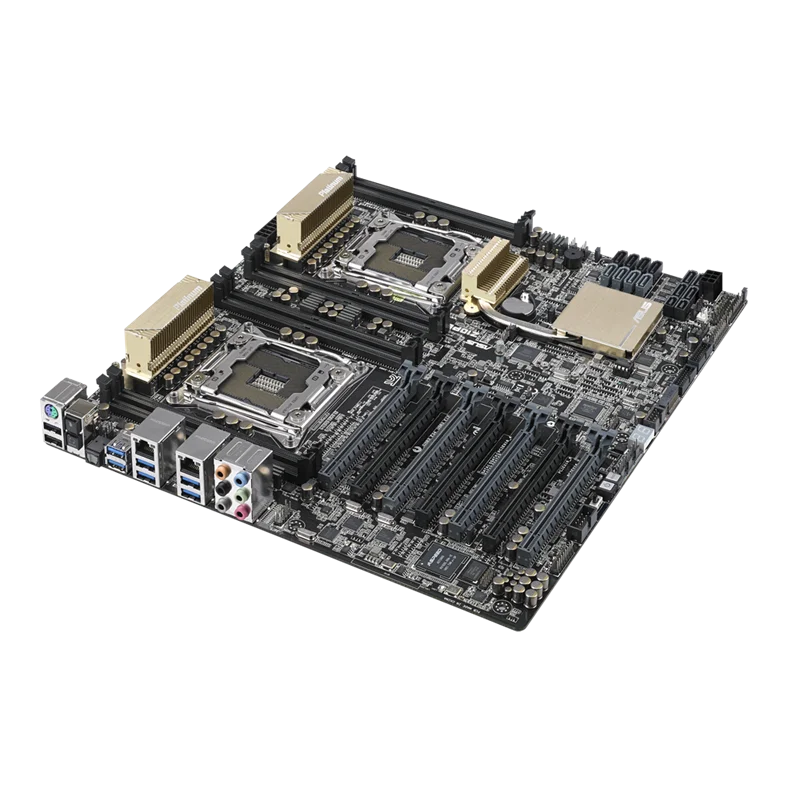 ASUS Z10PE-D8 WS LGA 2011-3 motherboard memoria ram ddr4 C612 PCH CPU Intel Xeon E5-2699 v4  2697 v4 2697 v3 2690 v3 M.2 EEB view 5