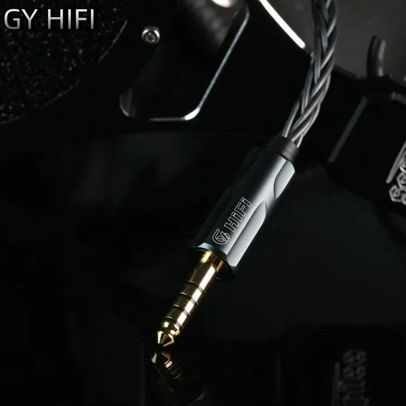 GY HIFI-378 8 Core Single Crystal Copper IEM Cable 2.5/3.5/4.4mm 0.78mm 2Pin QDC MMCX Upgrade Cable for IE900